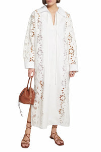 Valentino Garavani - Embroidered Cotton Midi Dress