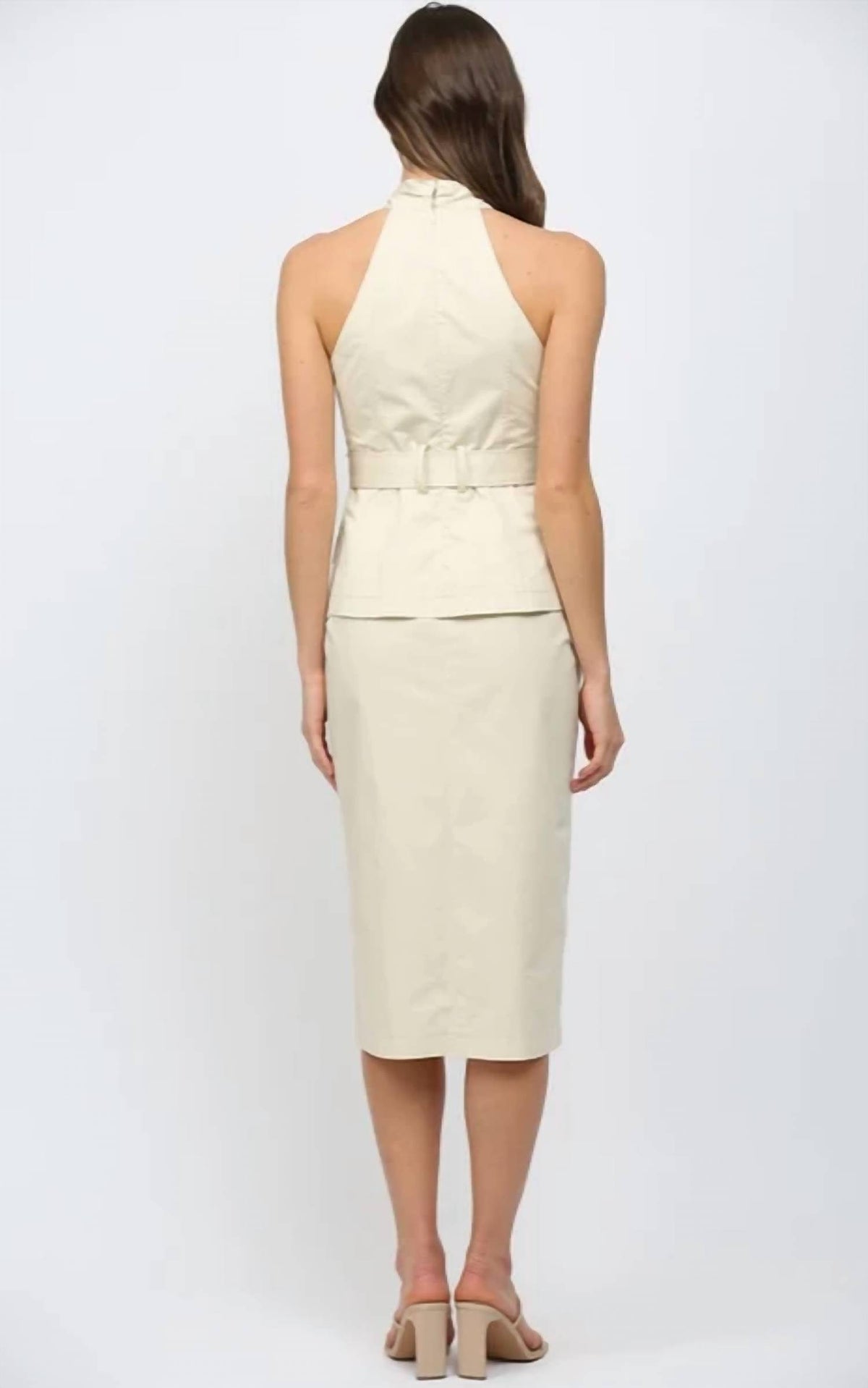 Fate - Belted Midi Dress