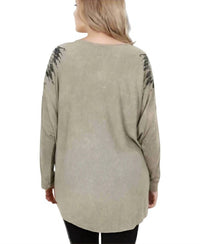 Vocal Apparel - Indian Print Tunic Top (plus Size)