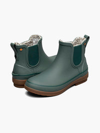BOGS Women's Amanda Slip On Rain Boots in spruce - women's shoe - alternate view