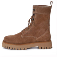 Saint G - Women's Anastasia Leather Lace Up High Ankle Boots