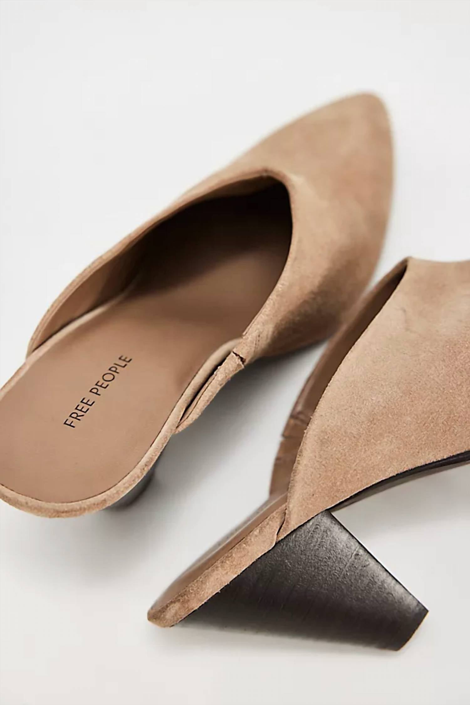 Free People Stellar Mule Sandal in faded saddle suede - women's shoe - alternate view