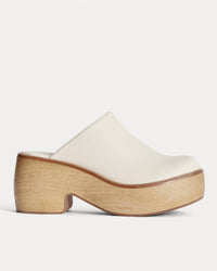Everlane Women's Wooden Puff Clog in canvas - women's shoe