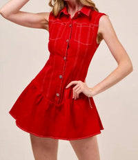 So Me - Game Day Mini Dress With Shorts Lining