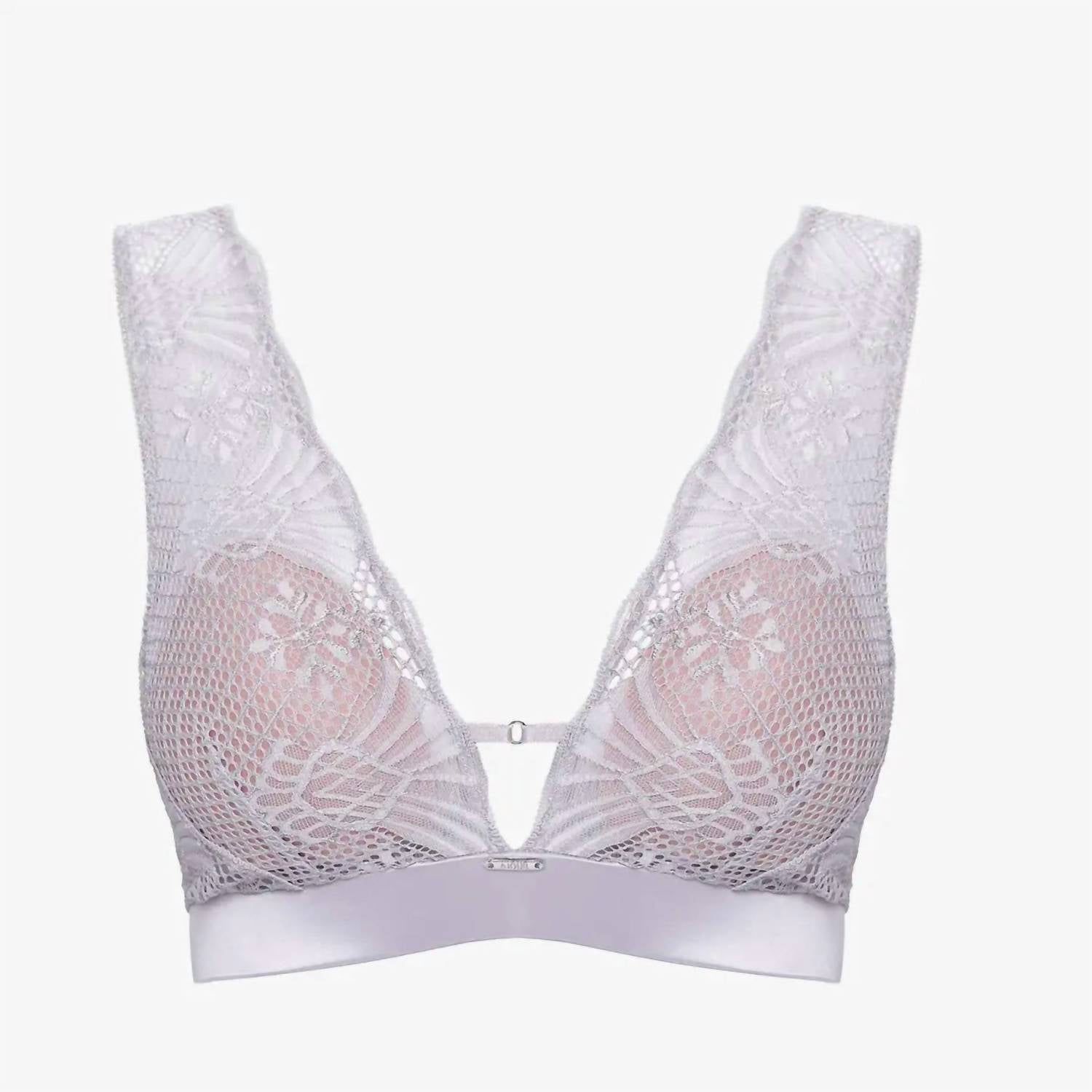Ajour Women's Praline Wireless Bralette in ice grey - women's intimate