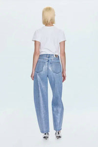 PISTOLA Wes High Rise Barrel Jeans in spellbound 2 - women's jeans - detail view