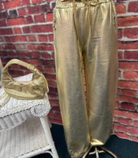 Tempo Paris - Women's Metallic Jogger Pants