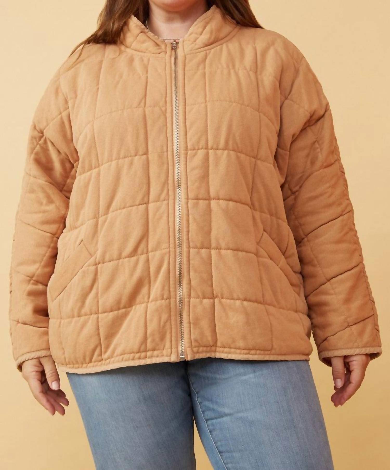 Hayden La - Quilted Zip Up Padded Jacket