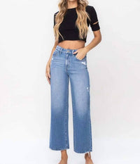 Vervet By Flying Monkey - Bex High Rise Wide Jeans