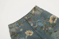 Productseeker Women's Street Style Printed Straight Leg Casual Pants in blue - women's pants - view 4