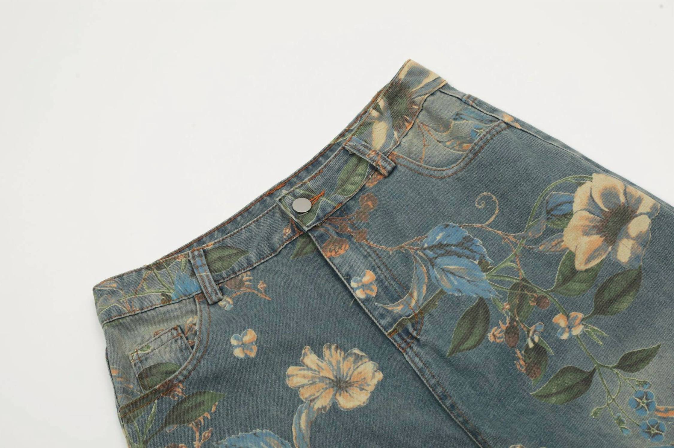 Productseeker Women's Street Style Printed Straight Leg Casual Pants in blue - women's pants - view 4
