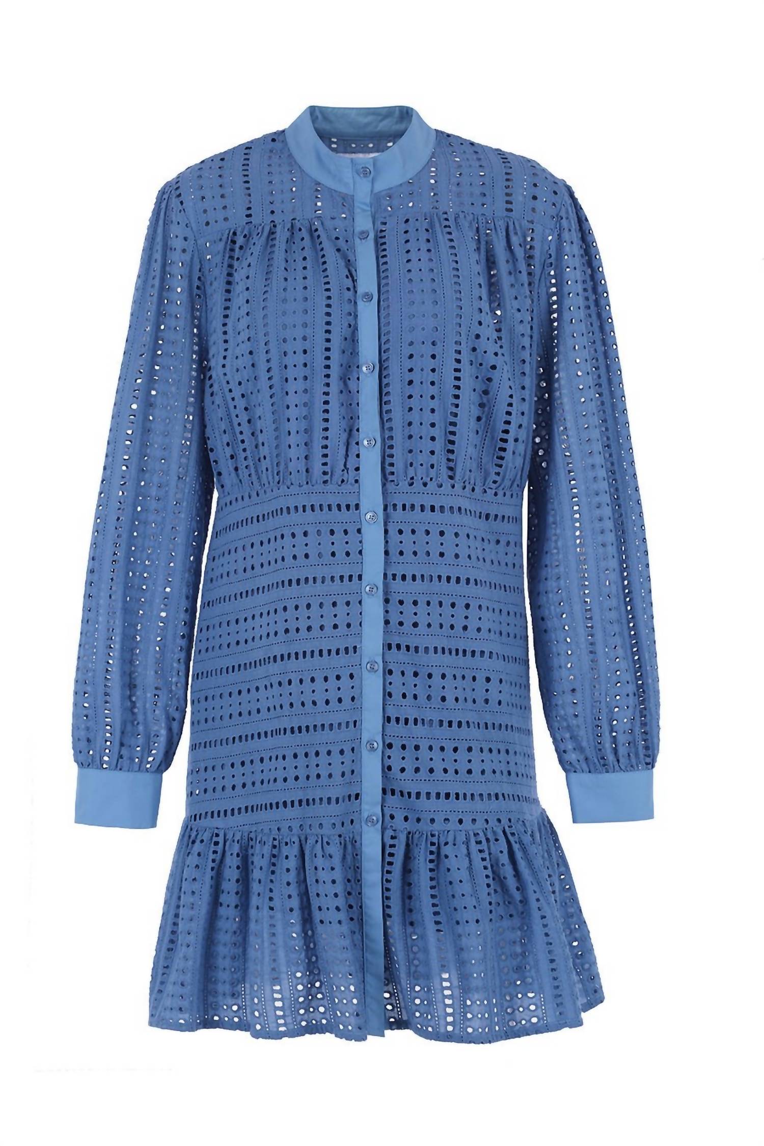 The Shirt - Women's Maria Dress Blue Eyelet