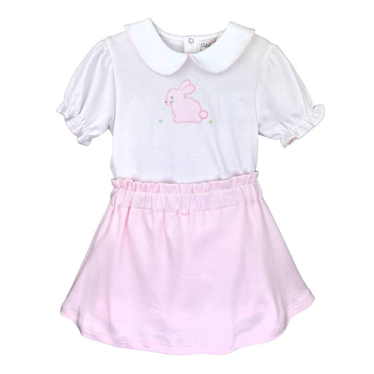 Petit Ami Zubels - Baby's Knit Easter Bunny Top & Skort