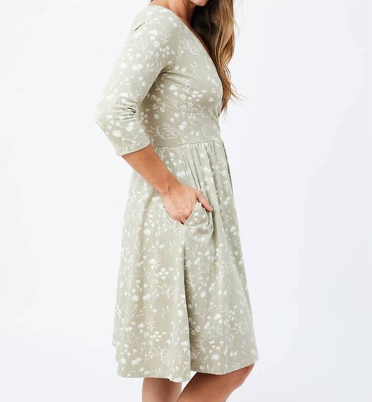 Mata Traders - Callie Long Sleeve Wrap Dress