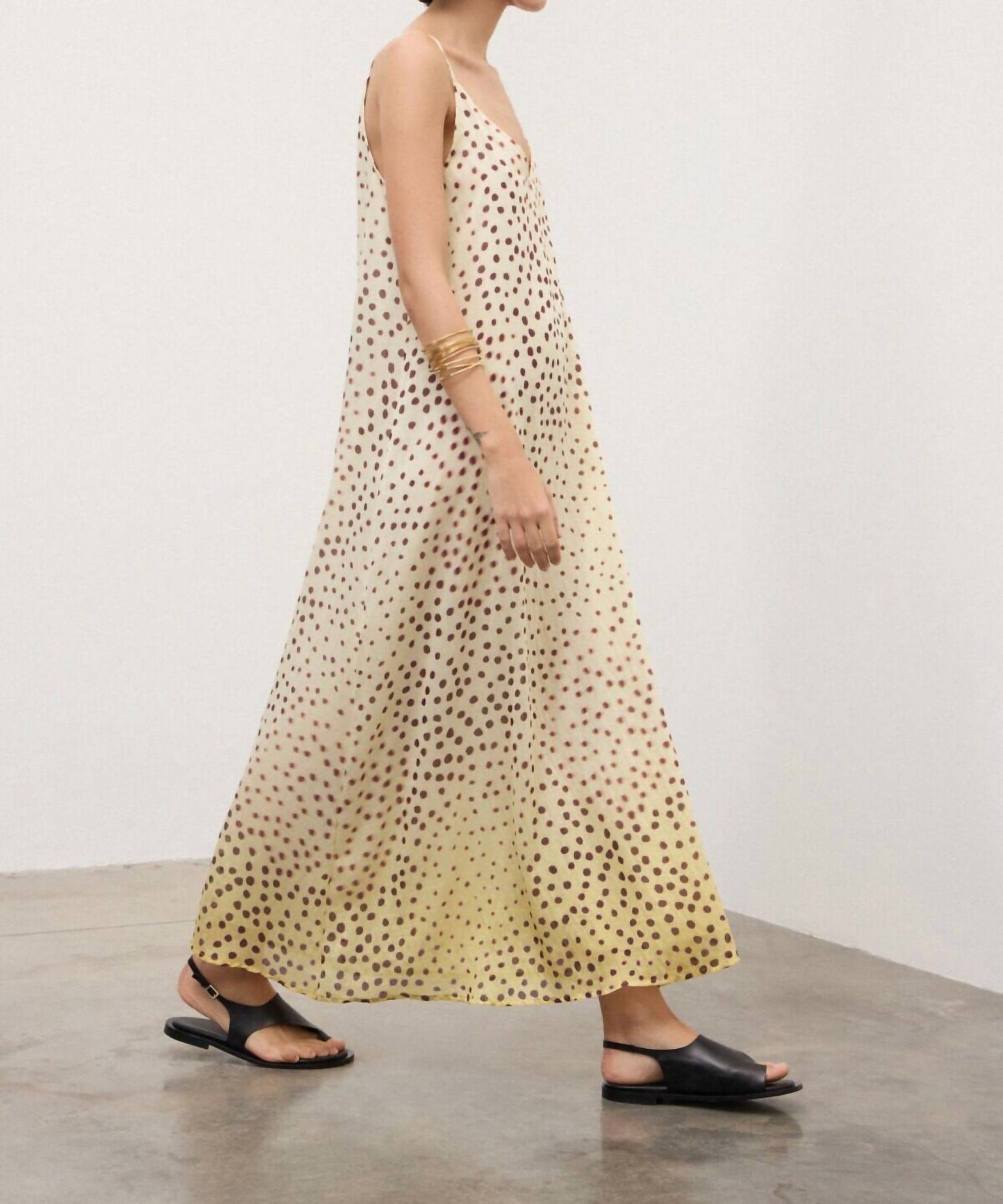 Ottod'Ame - Crossed Shoulder Straps Slip Long Dress