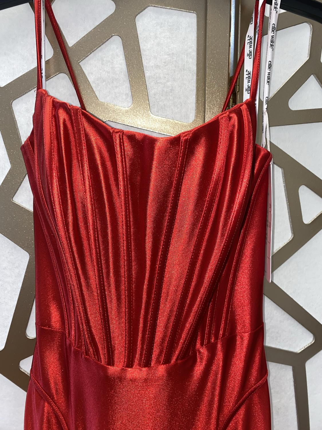 Ellie Wilde - Stretch Satin Prom Gown