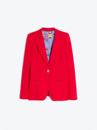 Vilagallo Hillary Blazer Jacket in red - women's jacket - detail view