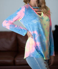 Shirley Stone - Tie Dye Strappy Top