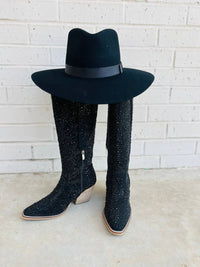 MiiM Women's Nashville Nights Rhinestone Boots in black - women's shoe - view 5