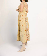 Heyson - Floral Corduroy Midi Dress