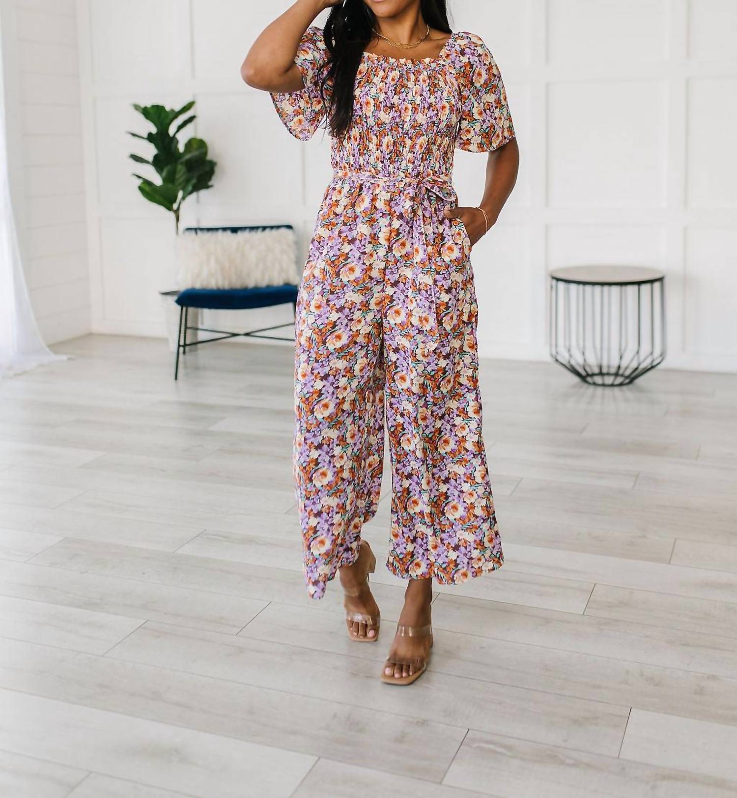 Hayden La - Better Than Fine Floral Jumpsuit