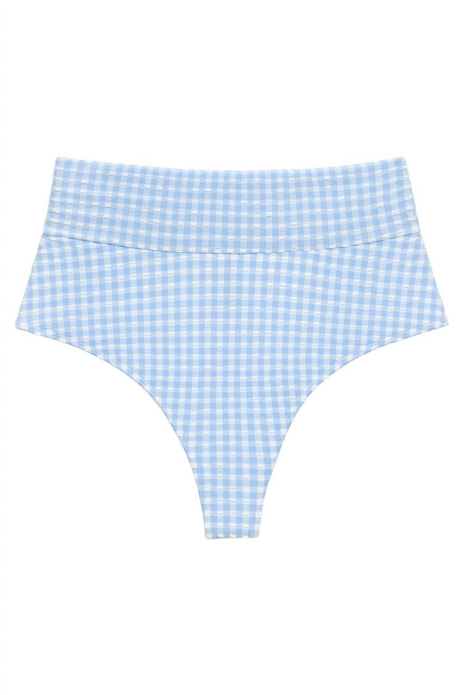 Montce - Women's Full Coverage High Rise Bikini Bottom