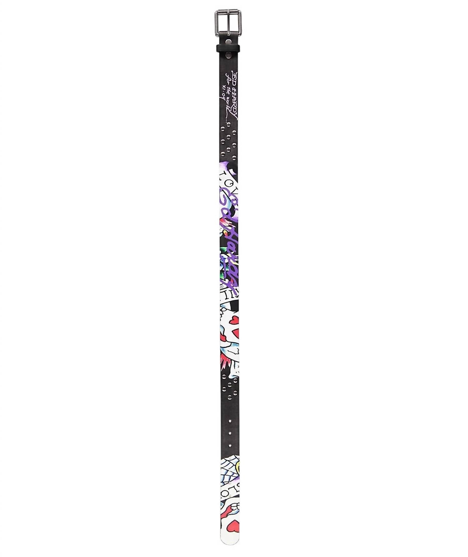 Ed Hardy - Men's Skulls In Love Belt