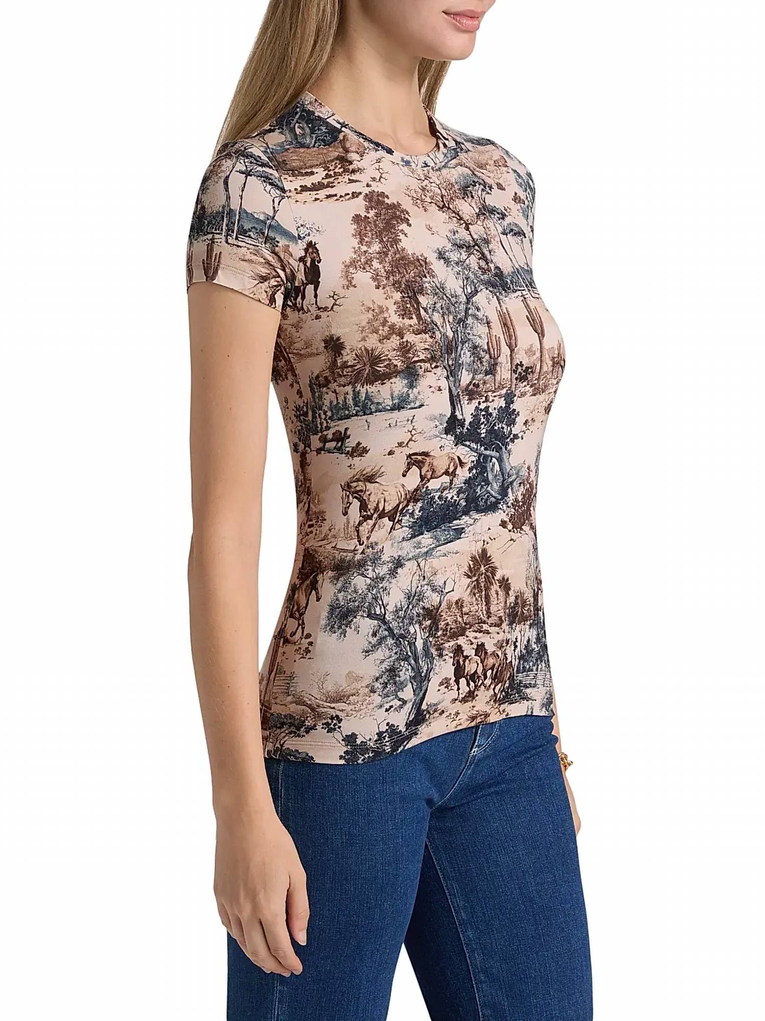 L'Agence - Ressi Western Crewneck T-shirt