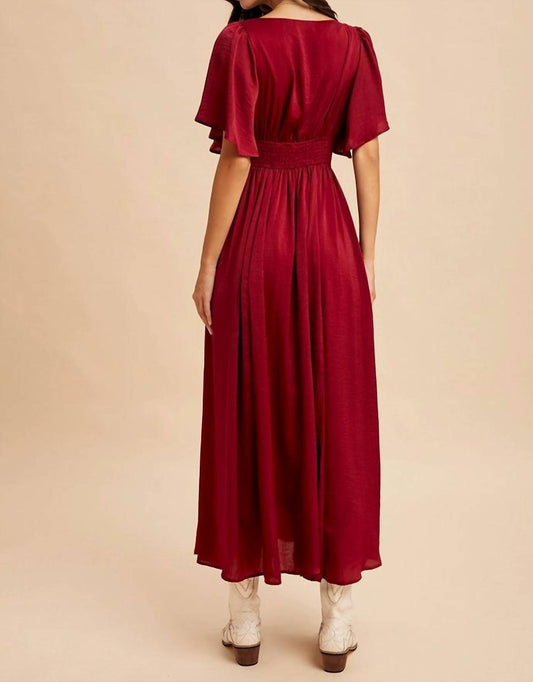 In-Loom - Satin Lace Maxi Dress