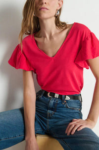 Nation Ltd - Emmy Flutter Sleeve Tee