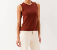 Karen Kane - Ribbed Crewneck Tank