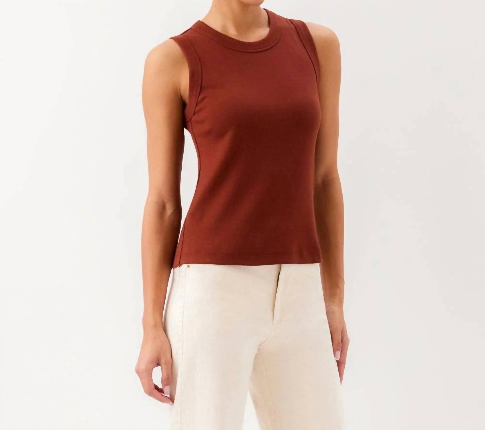 Karen Kane - Ribbed Crewneck Tank