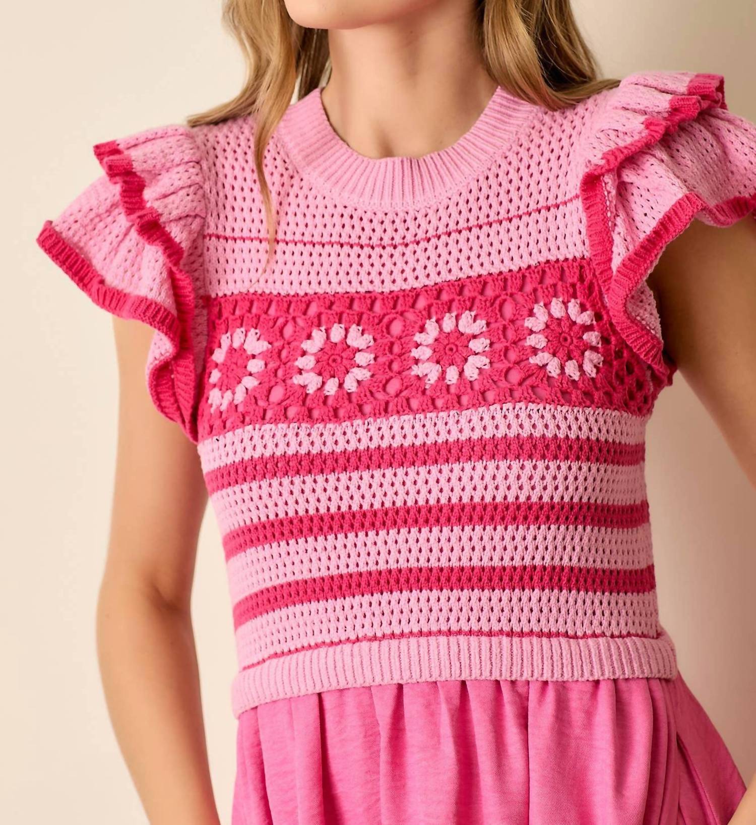 Polagram - CROCHET MIDI DRESS