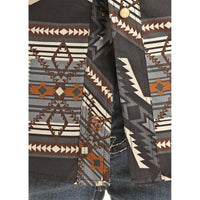 Rock & Roll Denim - Modern Fit Aztec Snap Shirt