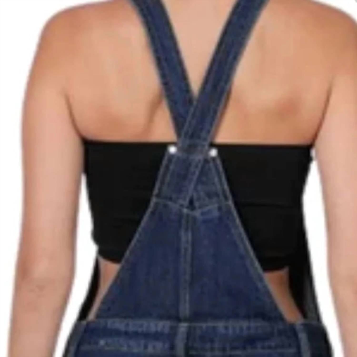 Zenana - Distressed Bib Overalls