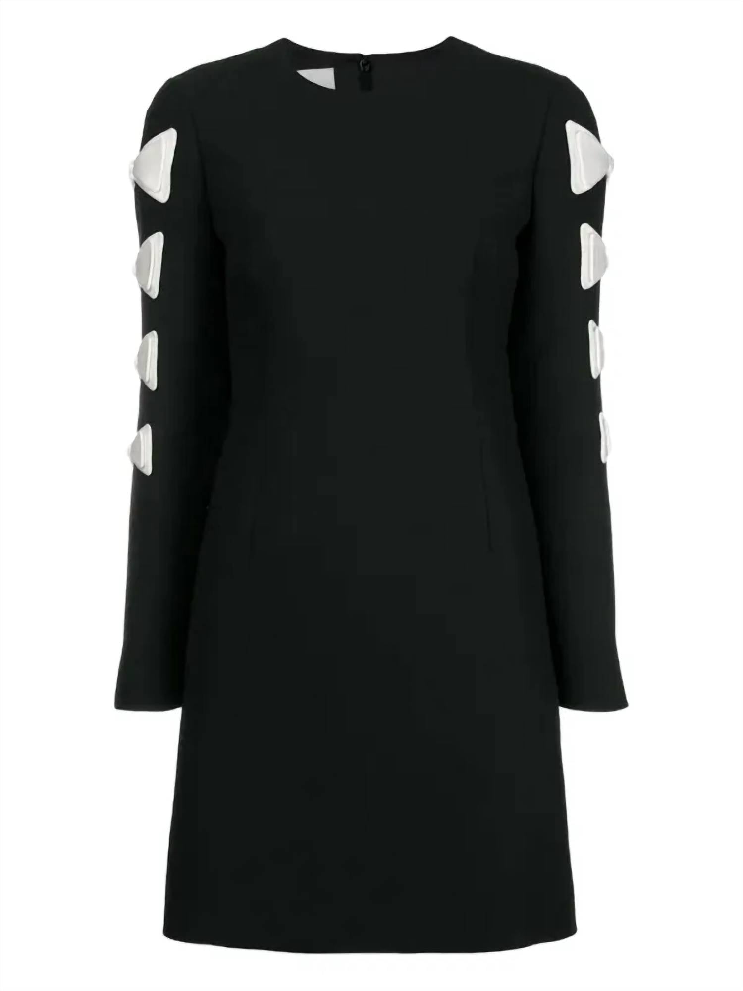 Valentino - Women's Crewneck Bow Mini Dress