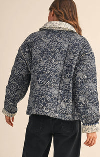 Mint - Bandana Quilted Jacket
