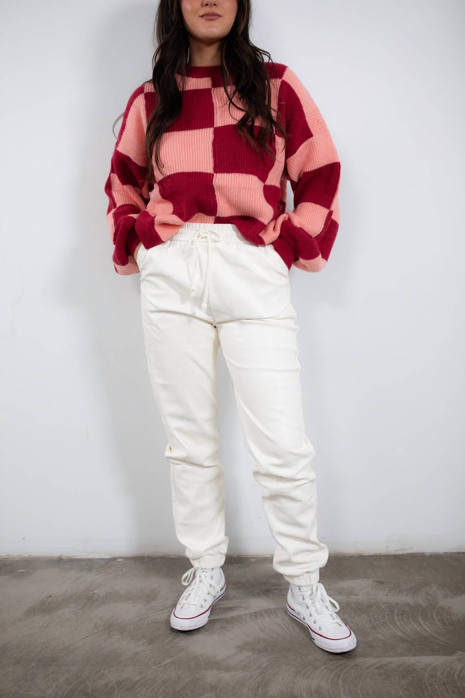 Double Zero - Teegan Faux Leather Joggers