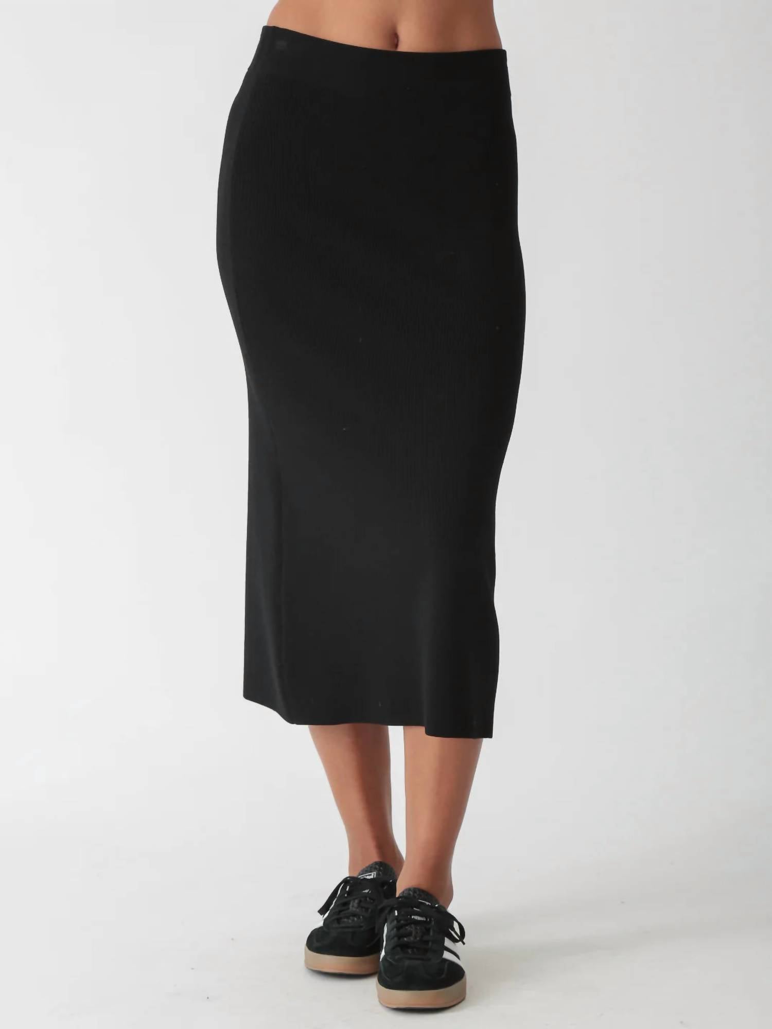 Electric & Rose Asher Midi Skirt in black - women's skirt - view 4