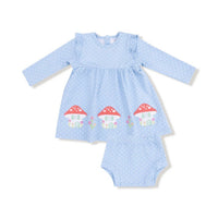 Angel Dear - Girls' Bebe Dress With Diaper Cover