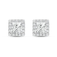 Diana M Jewels - Women's Princess Lab-Grown Diamond Stud Earrings (5.00 Ct) - Statement