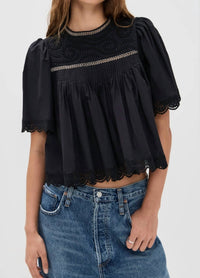 Sea - Larissa Embroidery Top