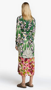 Smythe Tailored Shirt Dress in garden floral - women's dress - alternate view