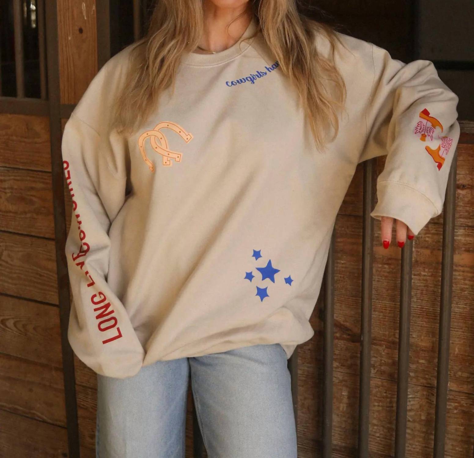 Charlie Southern - Cowgirls Patchwork Sweatshirt