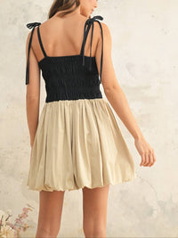 Kld. Signature - Strappy Bubble Hemmed Mini Dress