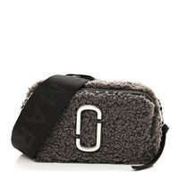 Marc Jacobs Women's Snapshot Teddy Crossbody Camera Bag in gray - women's bag
