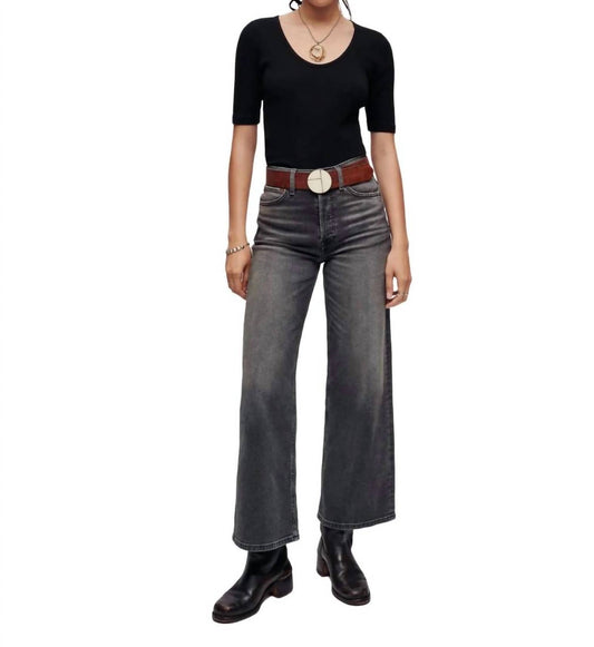 Re/Done - High Rise Wide Leg Crop Jean