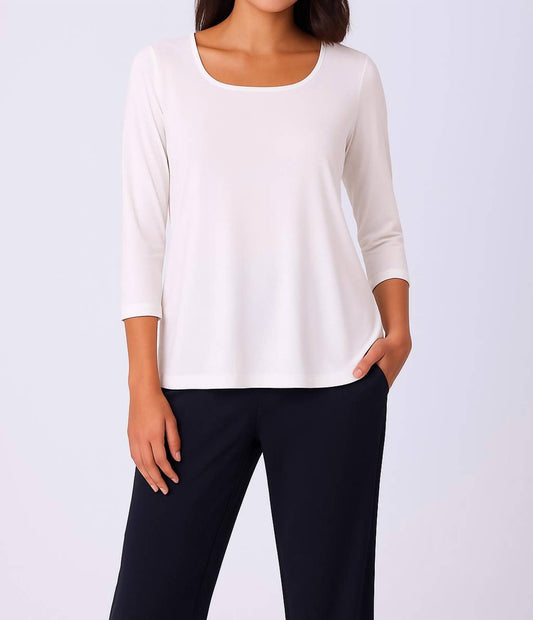 Angel Apparel - Three-quarter Sleeves Tunic Top
