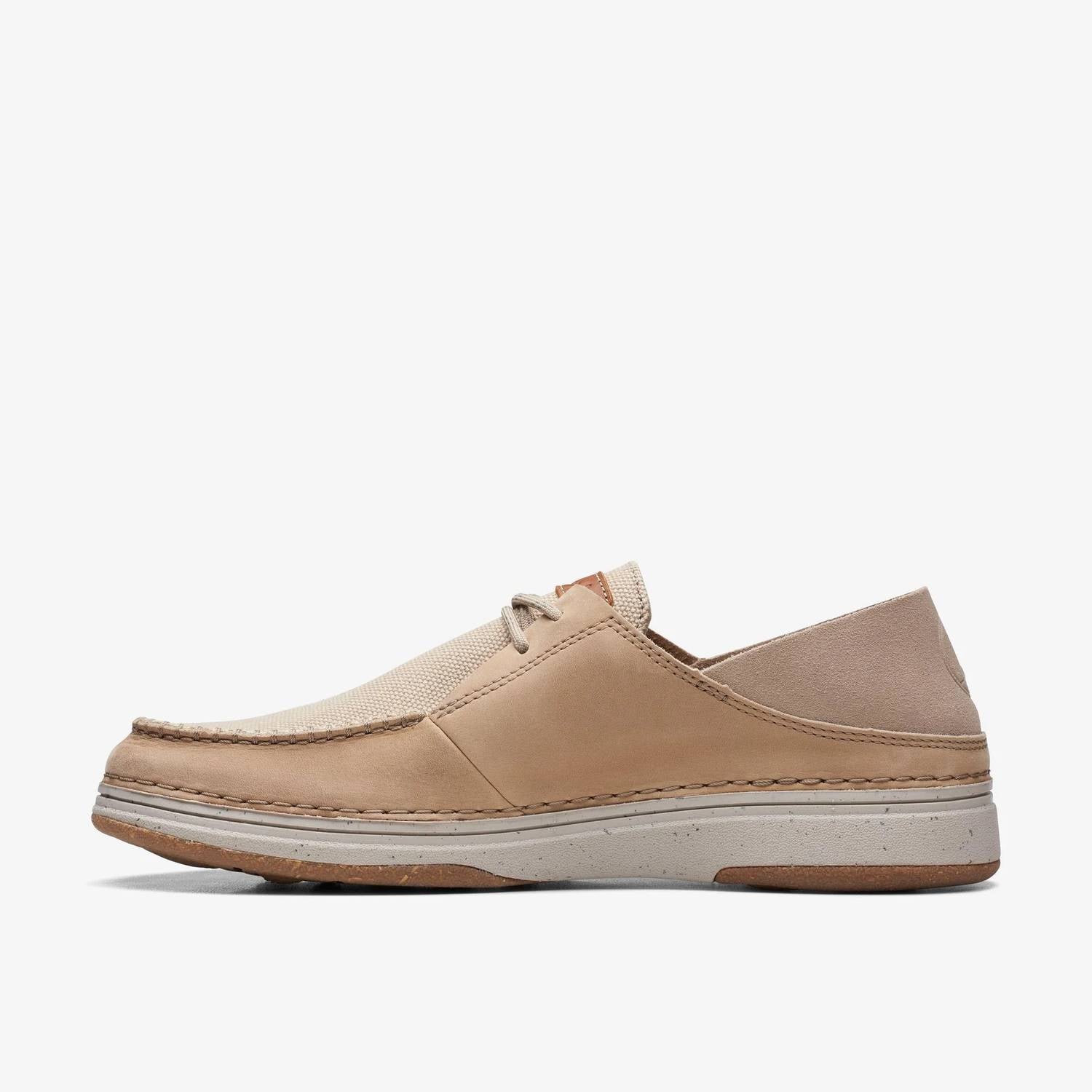 Clarks Men's Nature 5 Moc Shoes in sand - men's loafer - alternate view