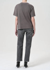 AGOLDE Valen Mid-rise Vintage Straight Jean in spirit - women's jeans - detail view
